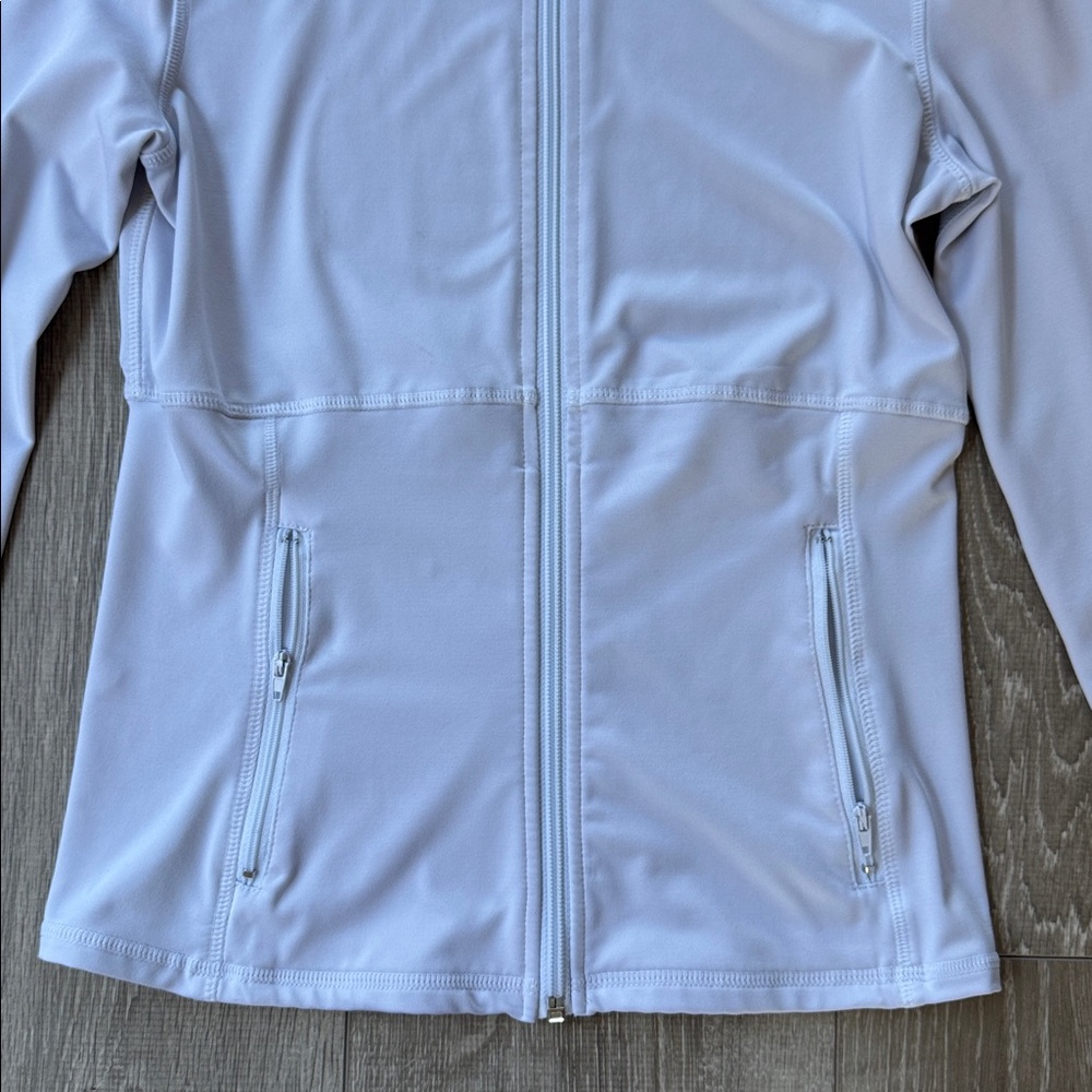 Light White Zip-Up Jacket - Picture 2 of 6